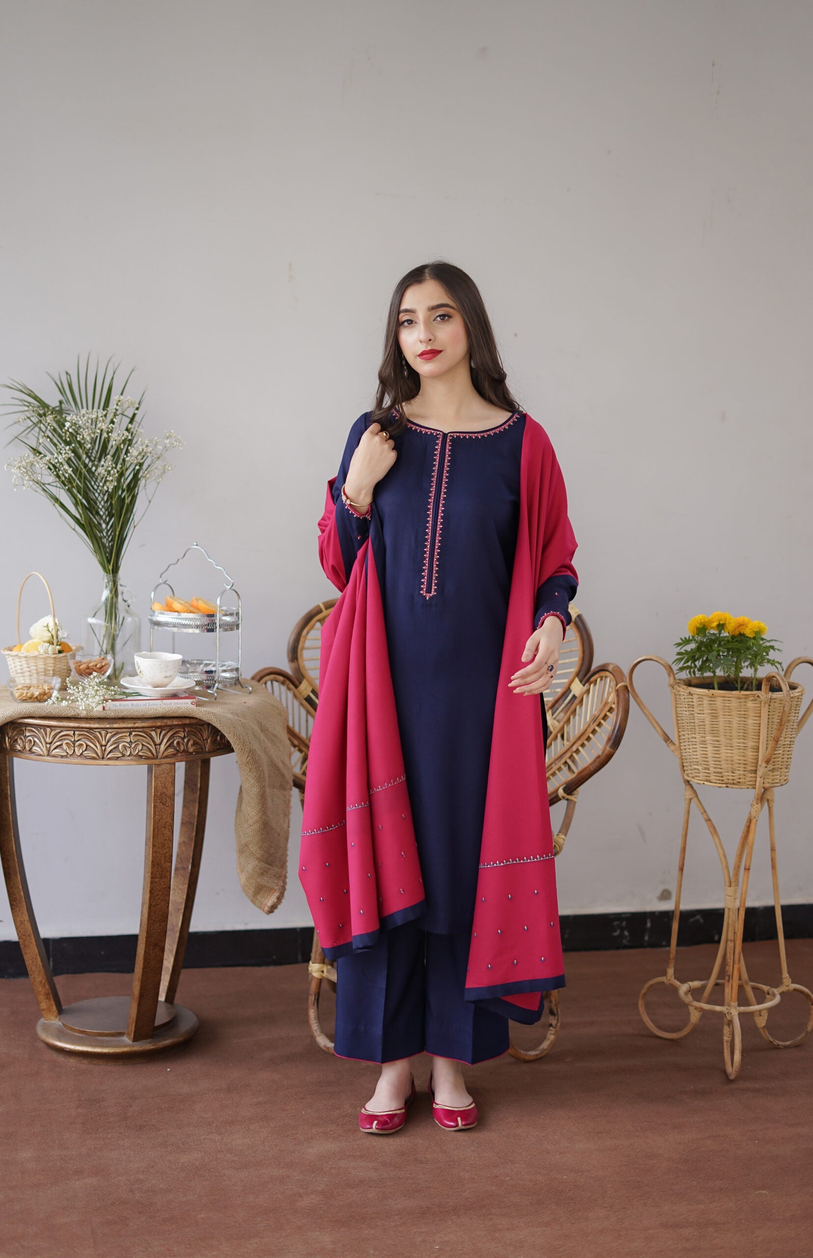 TL- Navy & Rose Pink