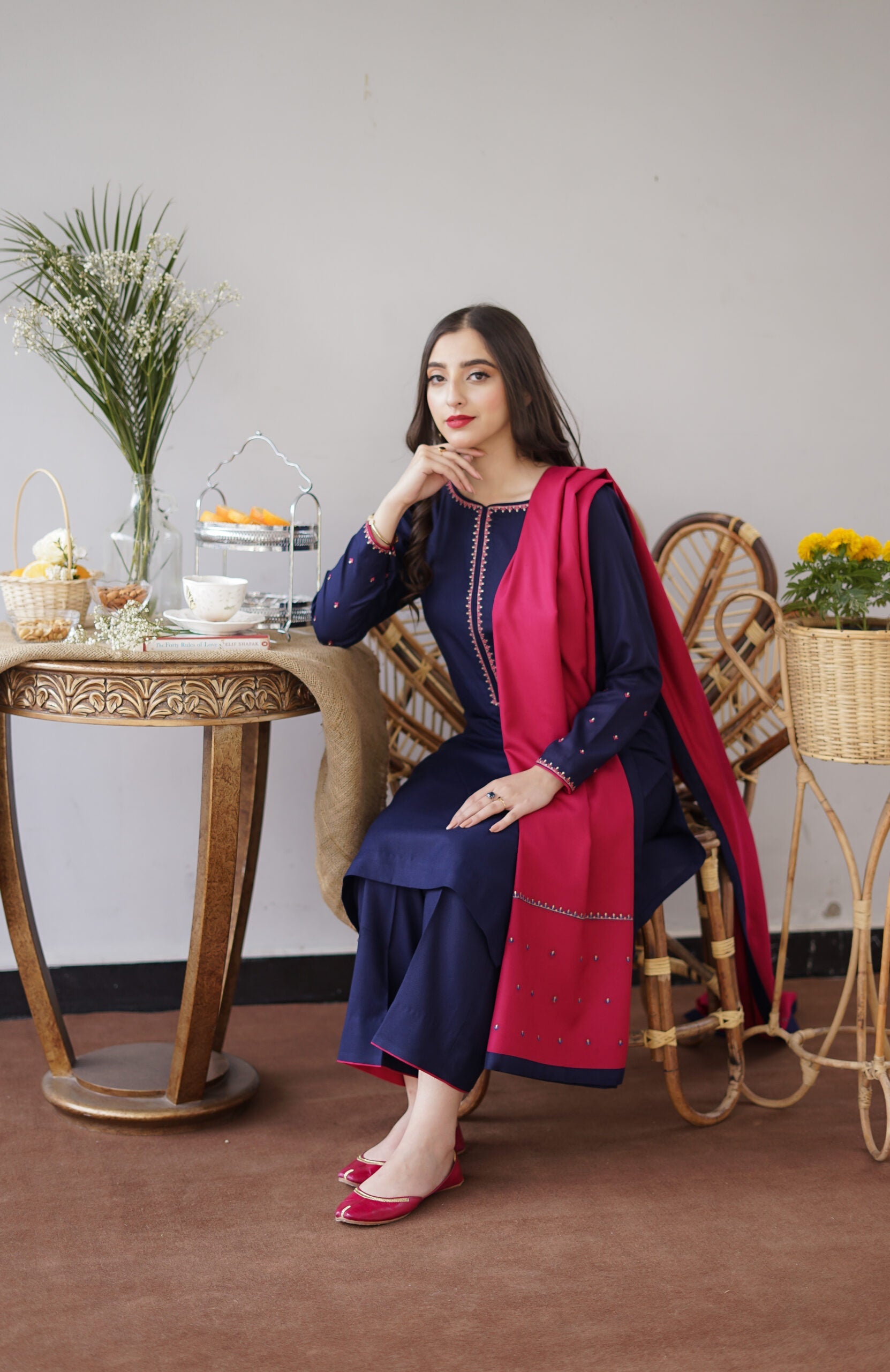 TL- Navy & Rose Pink