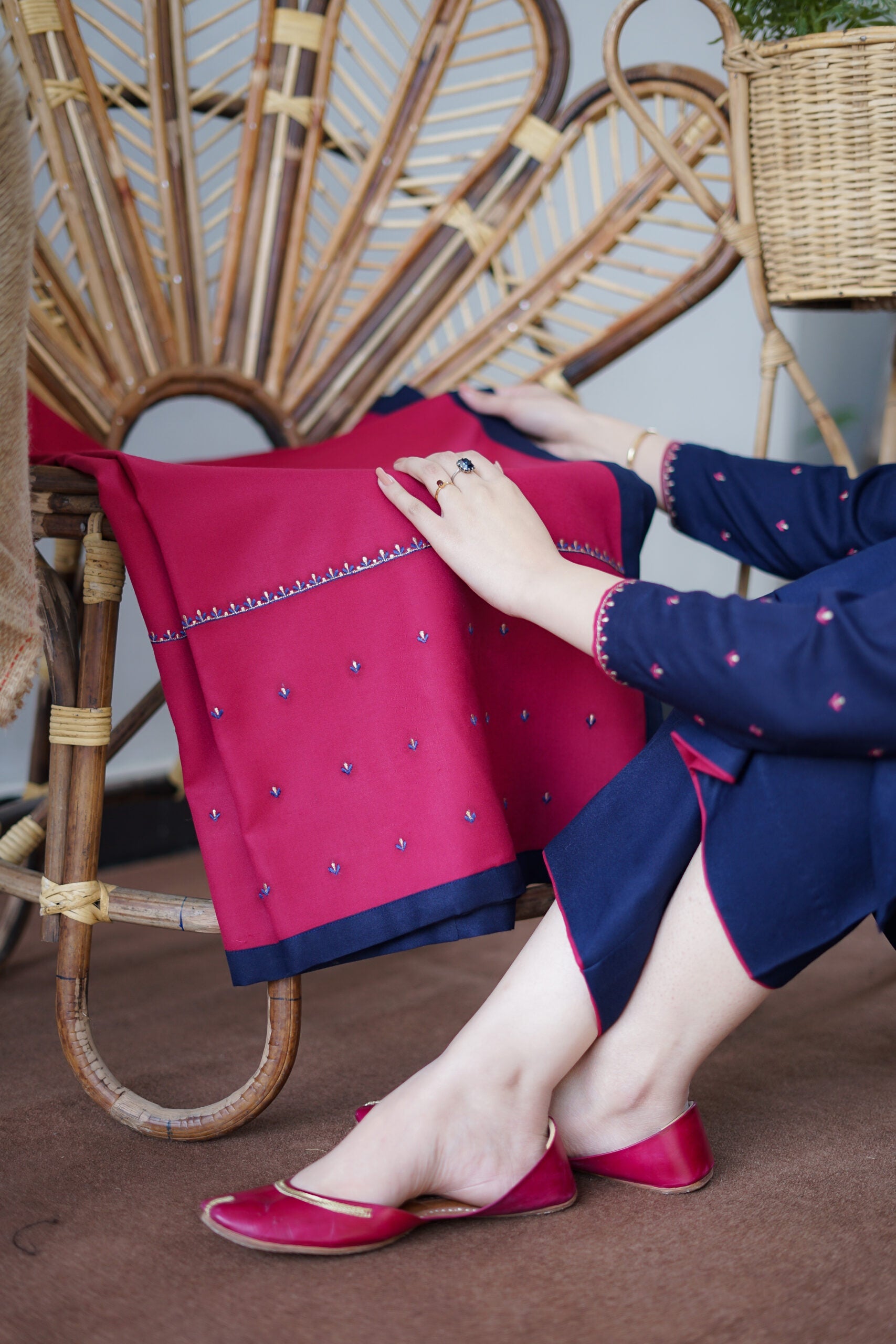 TL- Navy & Rose Pink